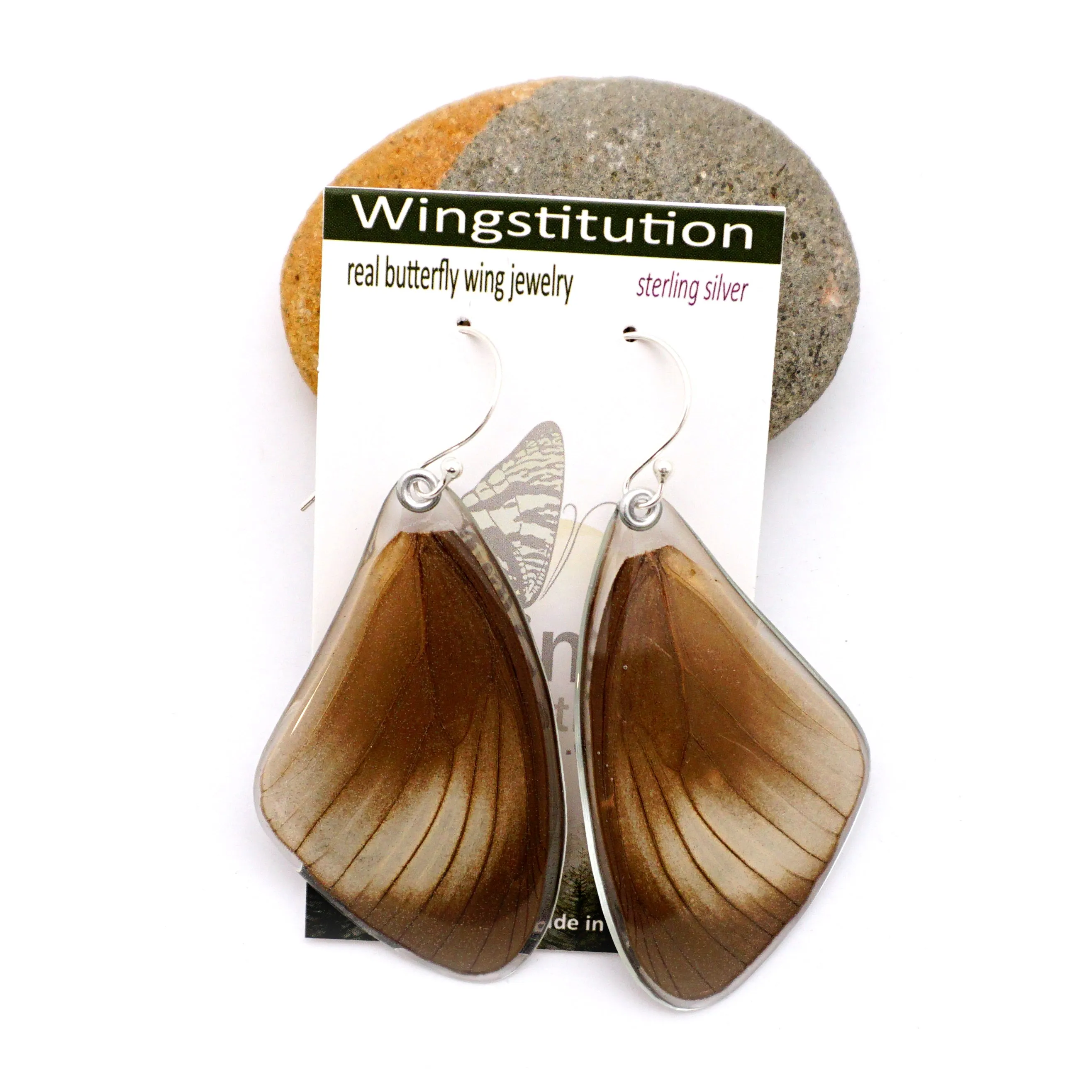 0617 Butterfly Wing Earrings, Taenaris Urania, top wings