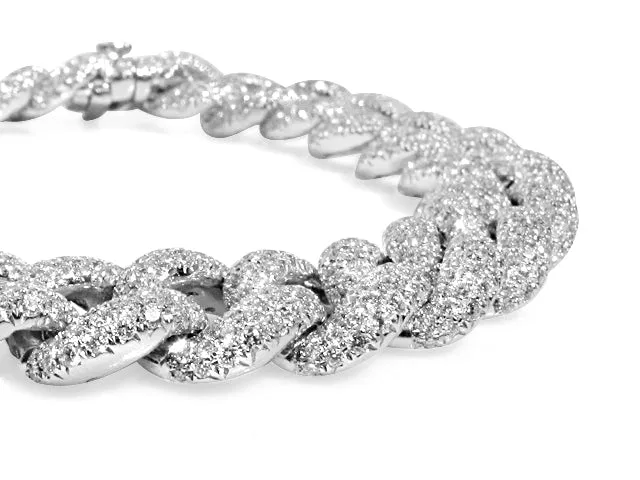 10.41 ctw Diamond Link Pave Bracelet