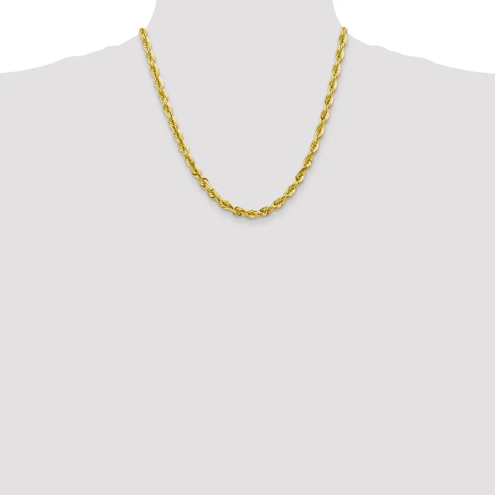10k 5.5mm Diamond-cut Rope Chain