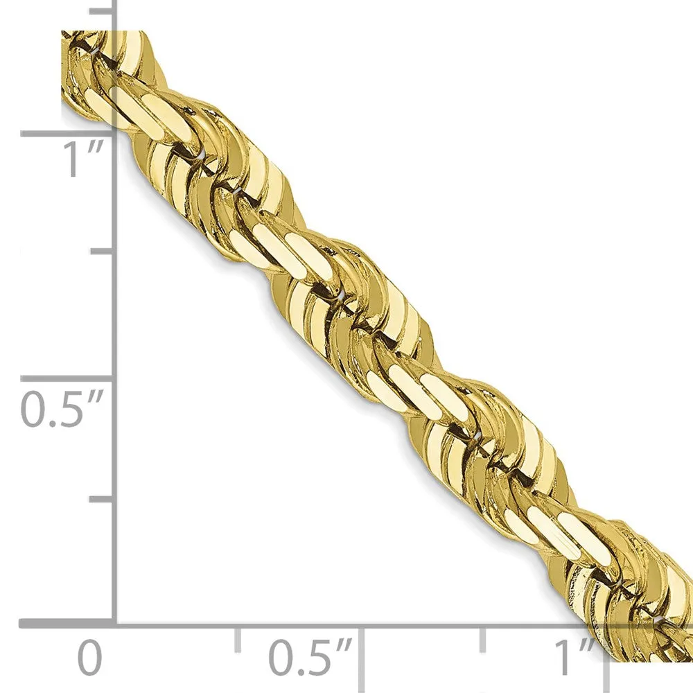 10k 5.5mm Diamond-cut Rope Chain