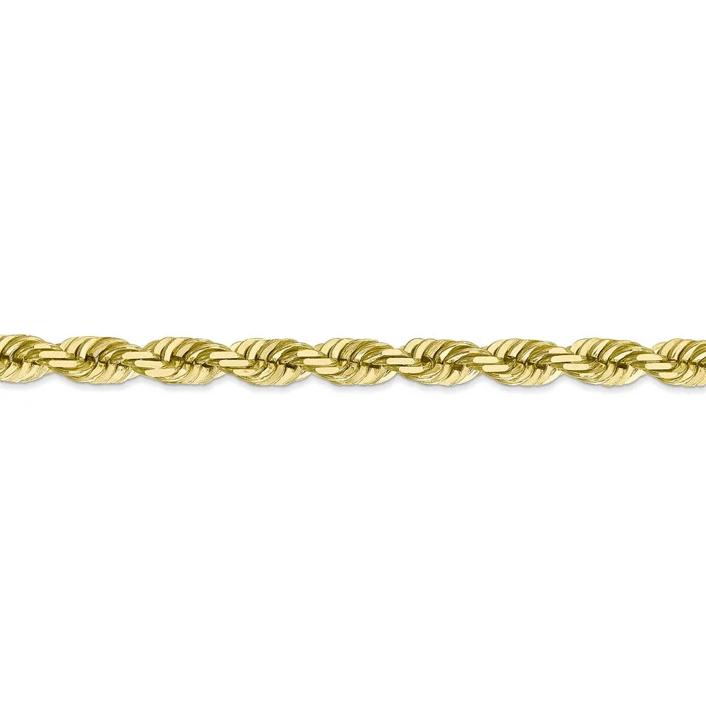 10k 5.5mm Diamond-cut Rope Chain