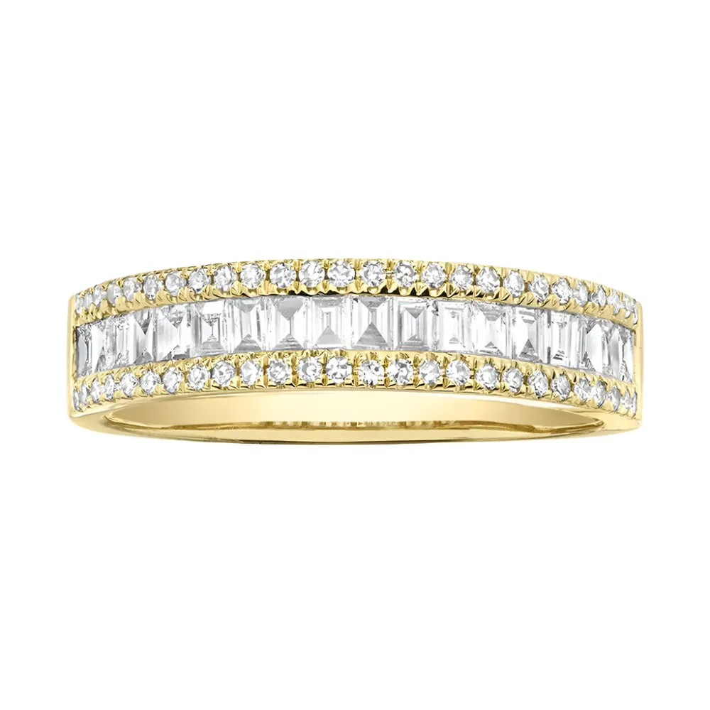 10k Gold 0.83ct Baguette Diamonds Eternity Ring - EXRG2024-1