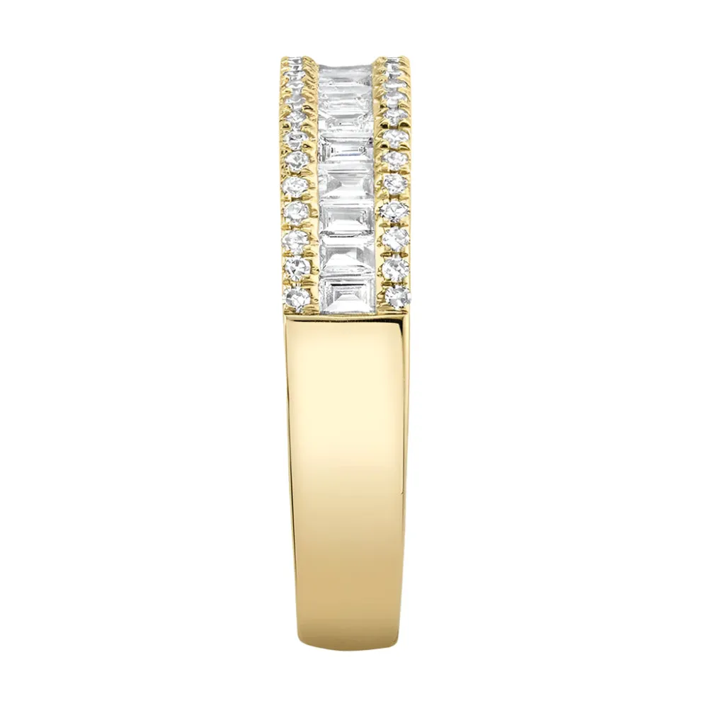 10k Gold 0.83ct Baguette Diamonds Eternity Ring - EXRG2024-1