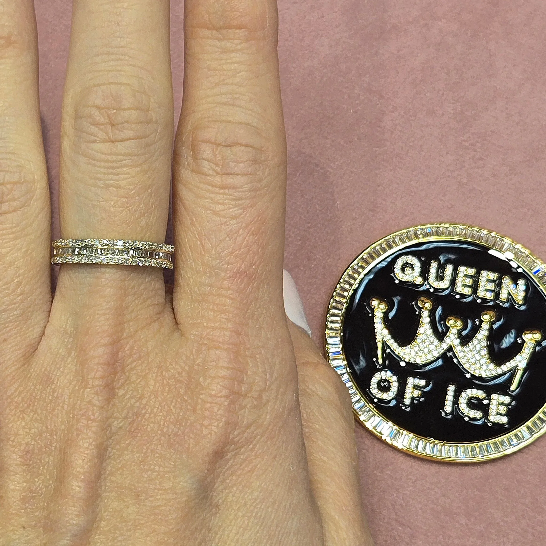 10k Gold 0.83ct Baguette Diamonds Eternity Ring - EXRG2024-1