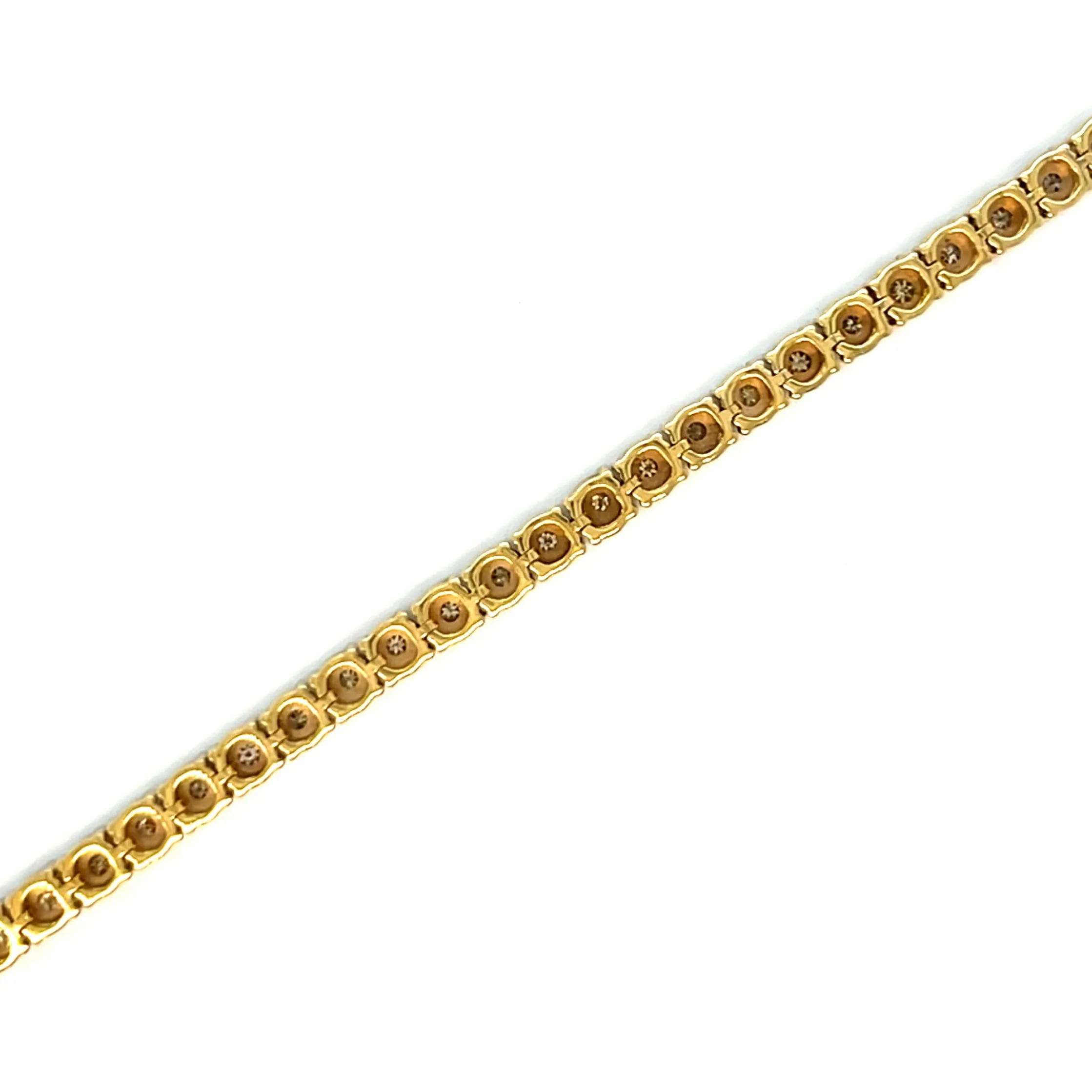 10k Gold 3mm Tennis 0.58ct Natural Diamond 7" Bracelet - SBR39741