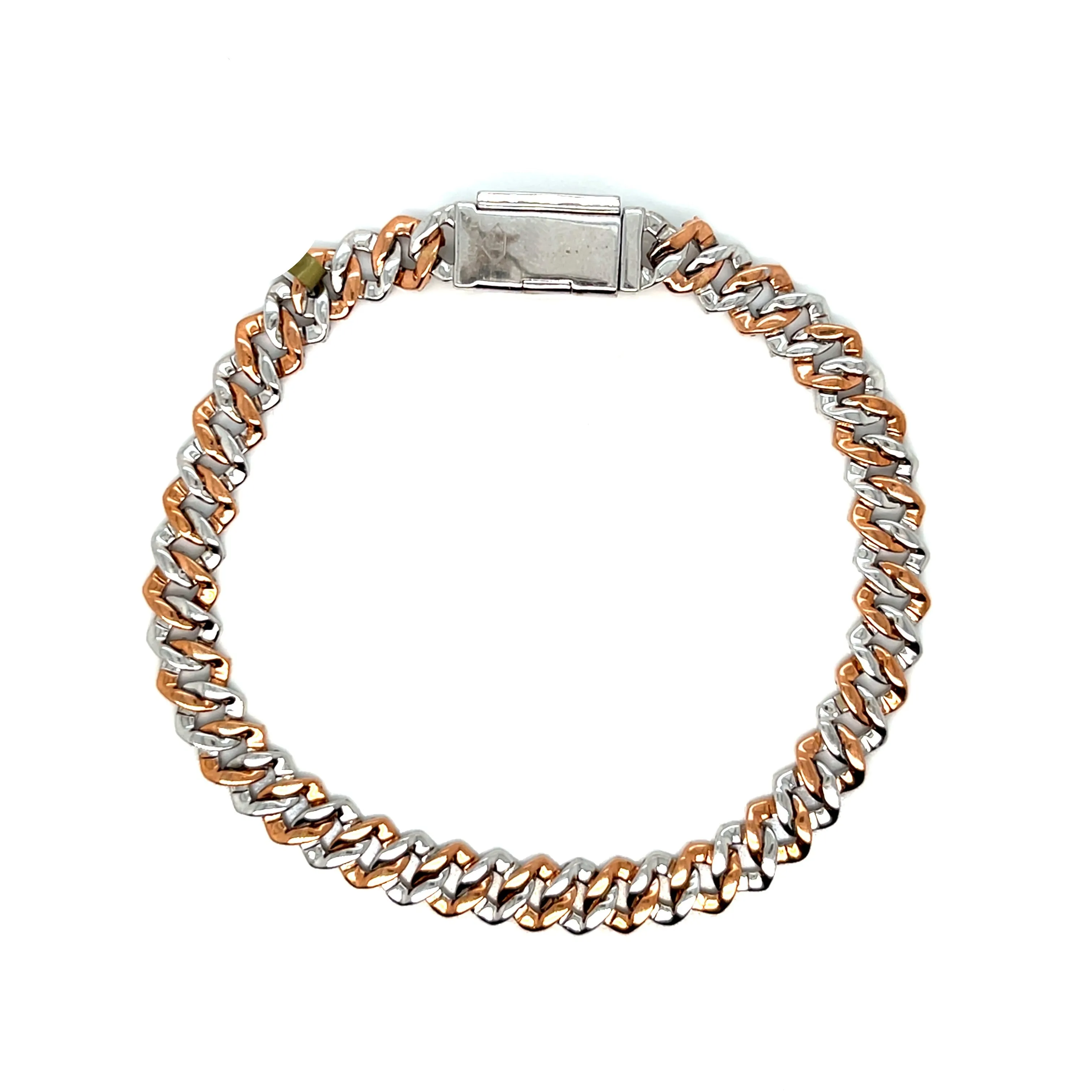 10k Gold 6.5mm with Natural Diamonds Miami Cuban Bracelets - SBR17266A