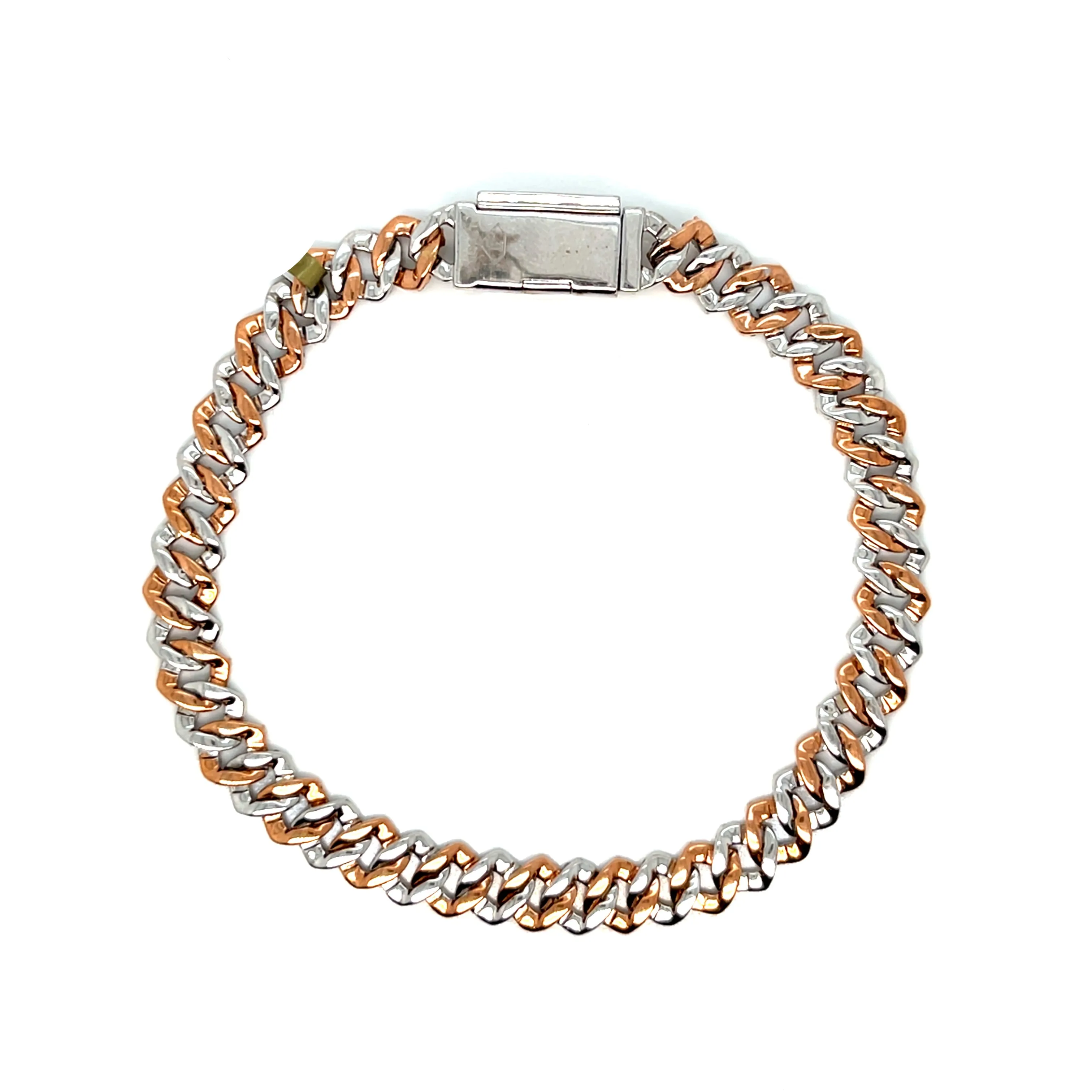 10k Gold 6.5mm with Natural Diamonds Miami Cuban Bracelets - SBR17266A