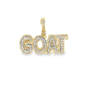 10k Gold & Diamonds 0.90ct GOAT Pendant - CSP25714