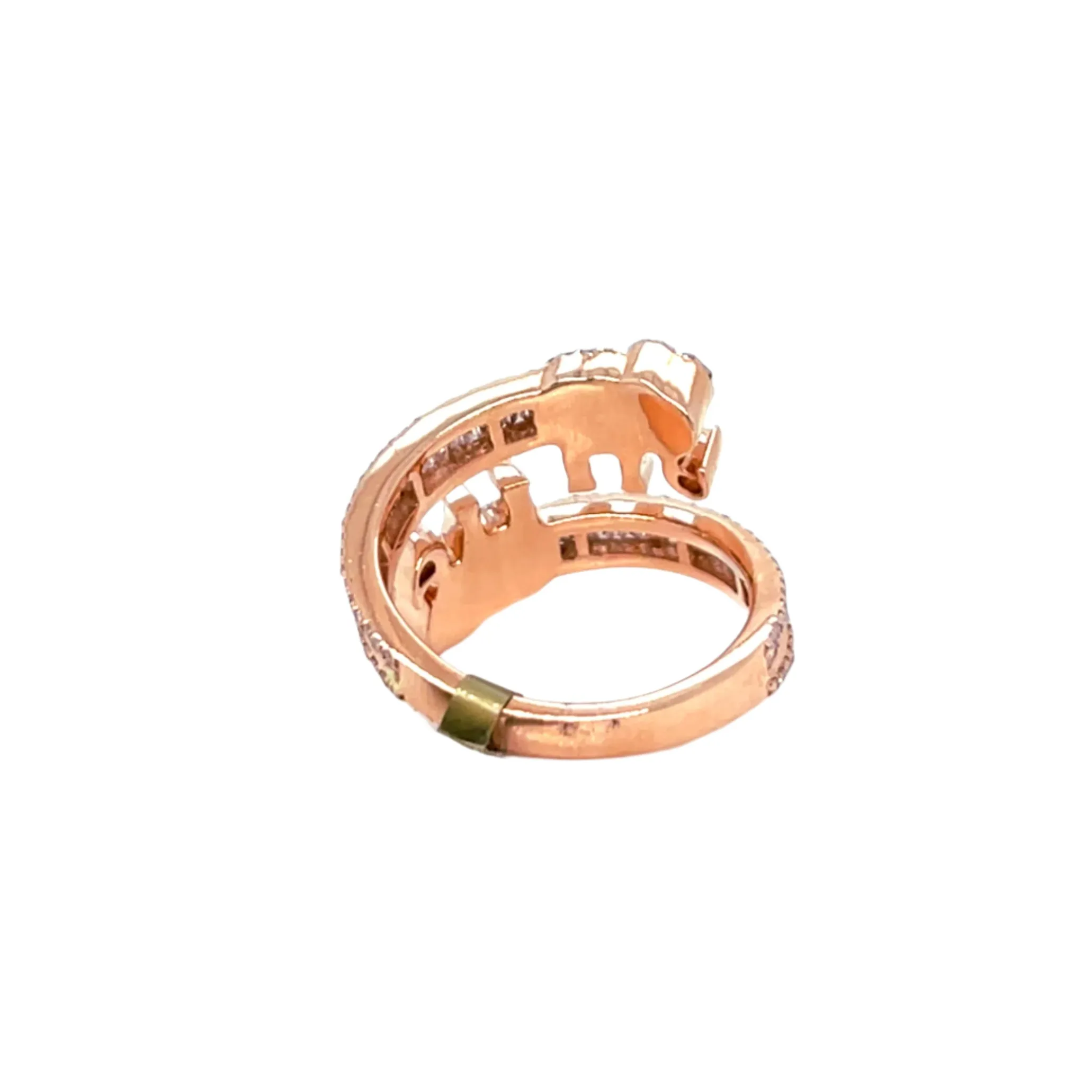 10k Rose-Gold 1.35ct Natural Diamonds Elephant Ring - CSR35284
