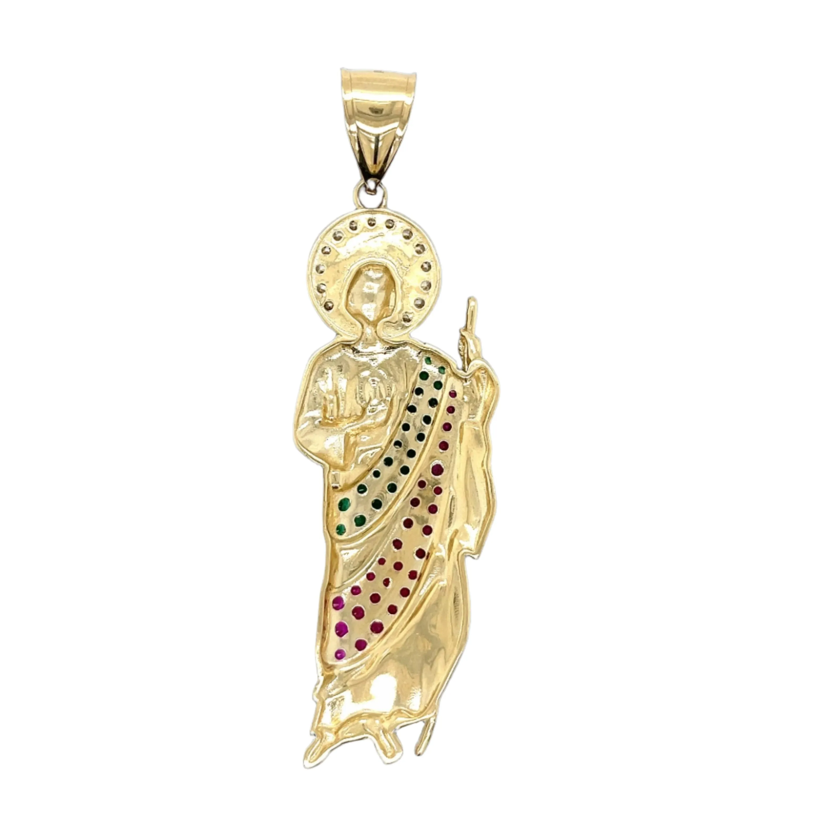 14K Gold 3" San Judas Pendant