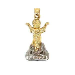 14K Gold "Yo Reinare" Pendant
