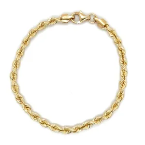 14K Gold Rope Bracelet