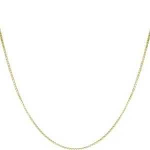 14k Solid Pure Gold Box 2-8mm 16-26 inches Chain Necklace