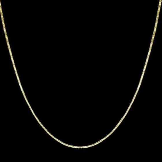 14k Solid Pure Gold Box 2-8mm 16-26 inches Chain Necklace