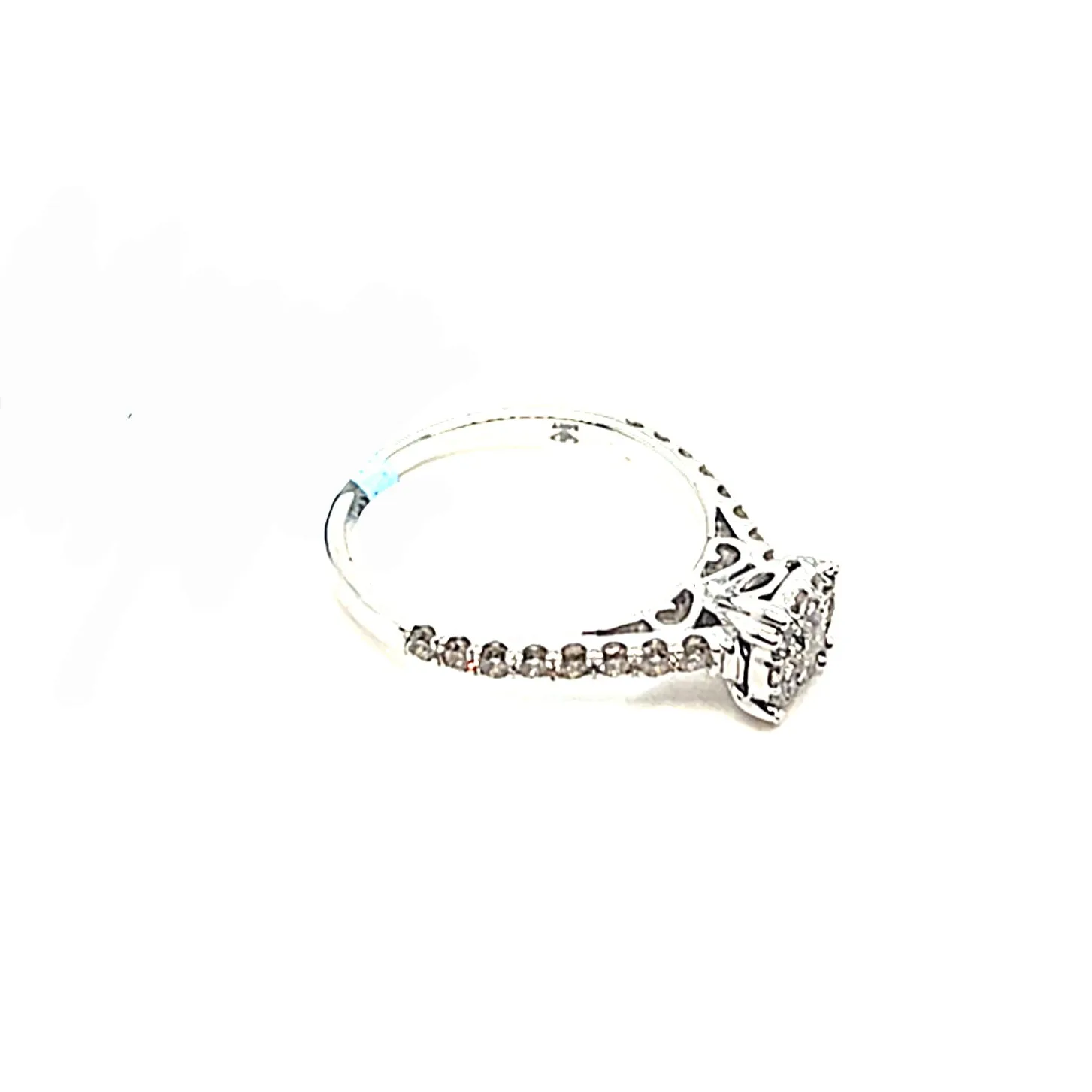14k White Gold 0.81ct Diamonds Engagement Ring - SR14985A