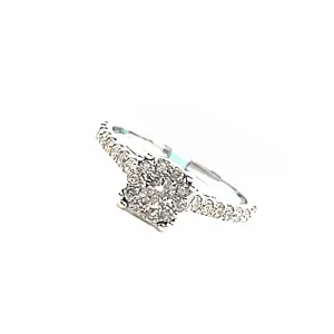 14k White Gold 0.81ct Diamonds Engagement Ring - SR14985A