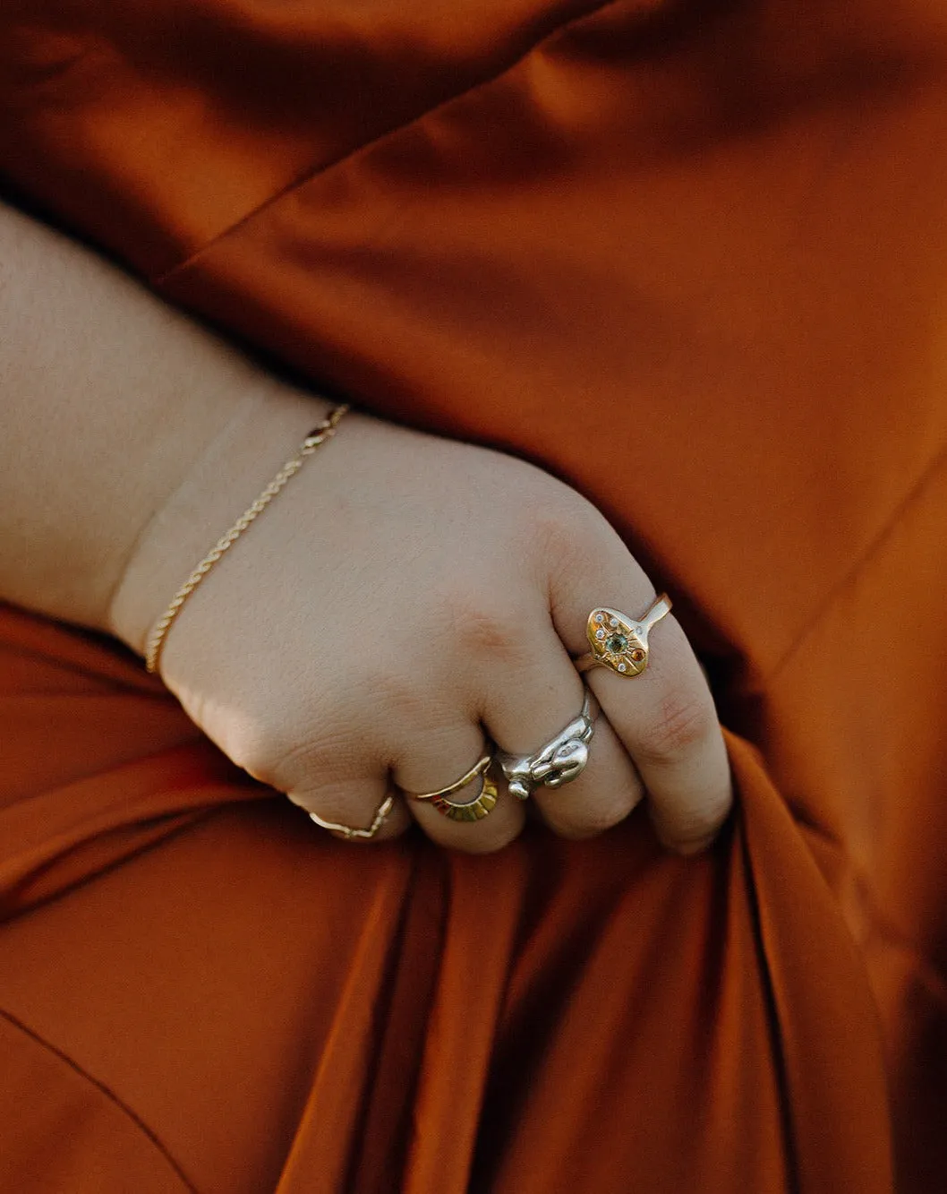 1.8mm Rope Chain Bracelet | Recycled 14k Gold