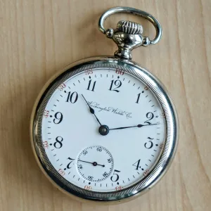 1908 WASHINGTON Pocket Watch Openface 18s Liberty Bell Grade 69 by Illinois Watch Co. 17 Jewels