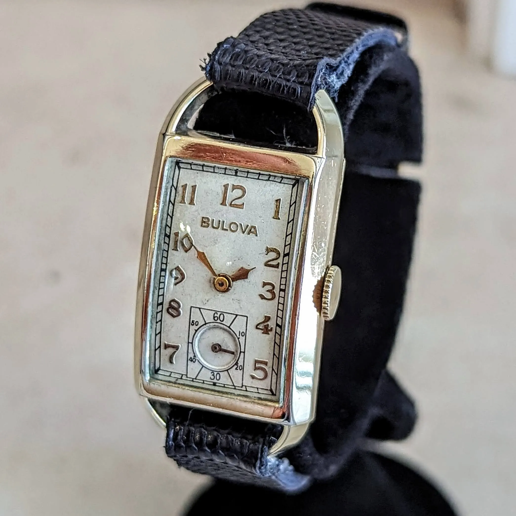 1935 BULOVA American Eagle “A” Wristwatch 21 Jewels Cal. 7AP U.S.A. Watch