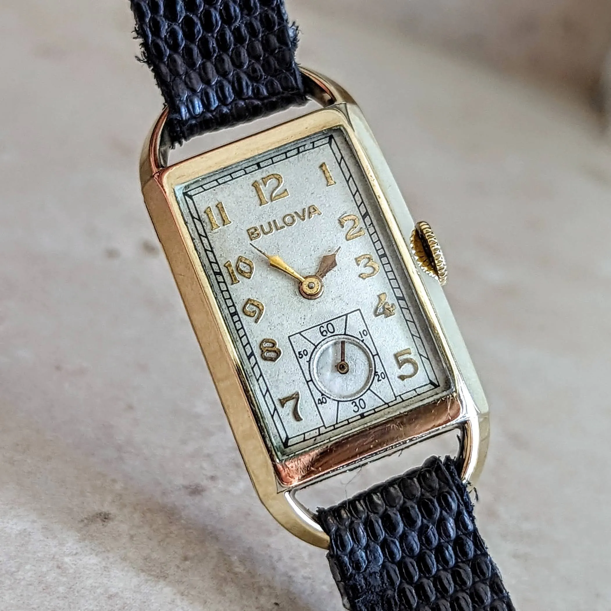 1935 BULOVA American Eagle “A” Wristwatch 21 Jewels Cal. 7AP U.S.A. Watch