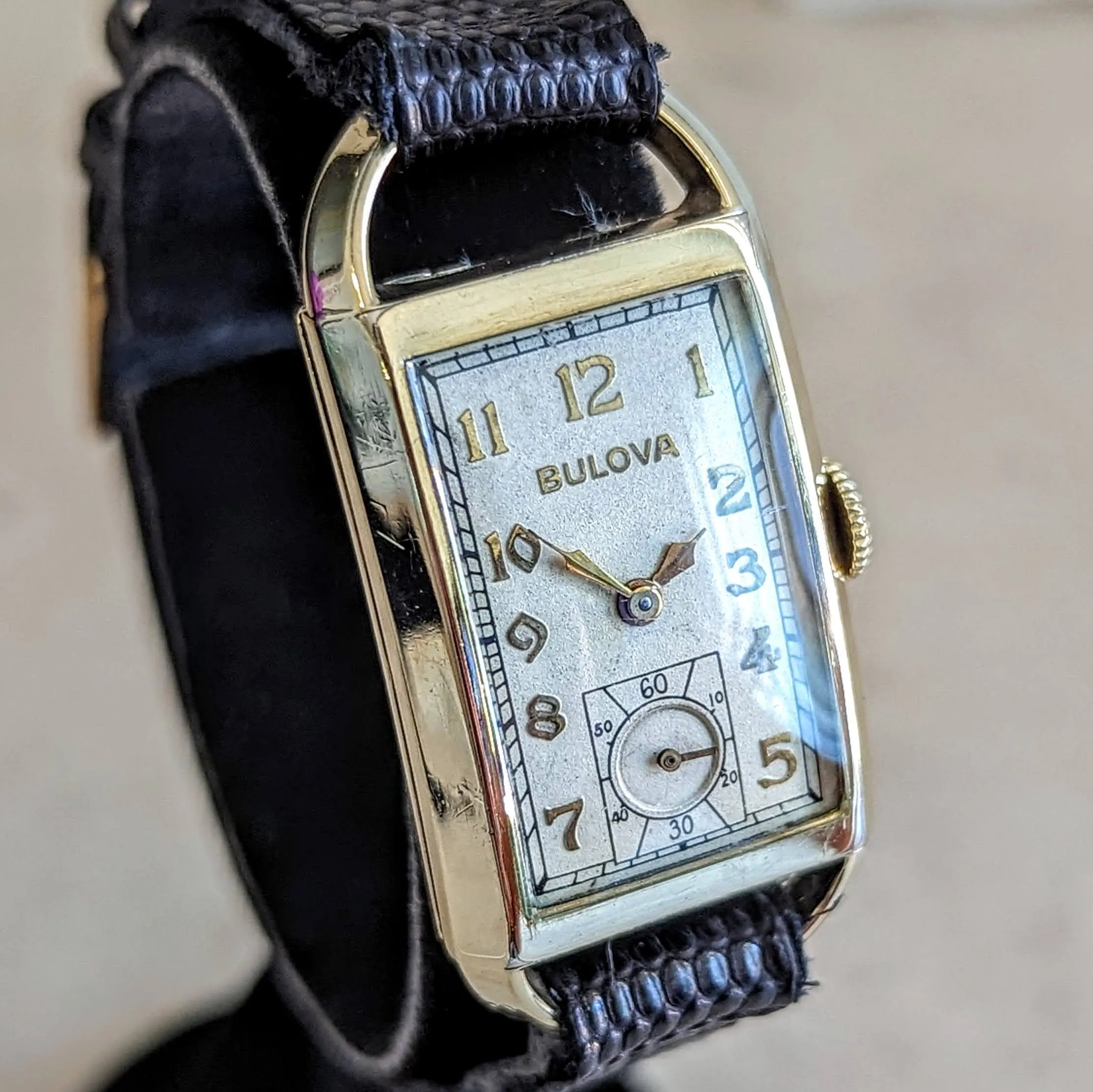 1935 BULOVA American Eagle “A” Wristwatch 21 Jewels Cal. 7AP U.S.A. Watch