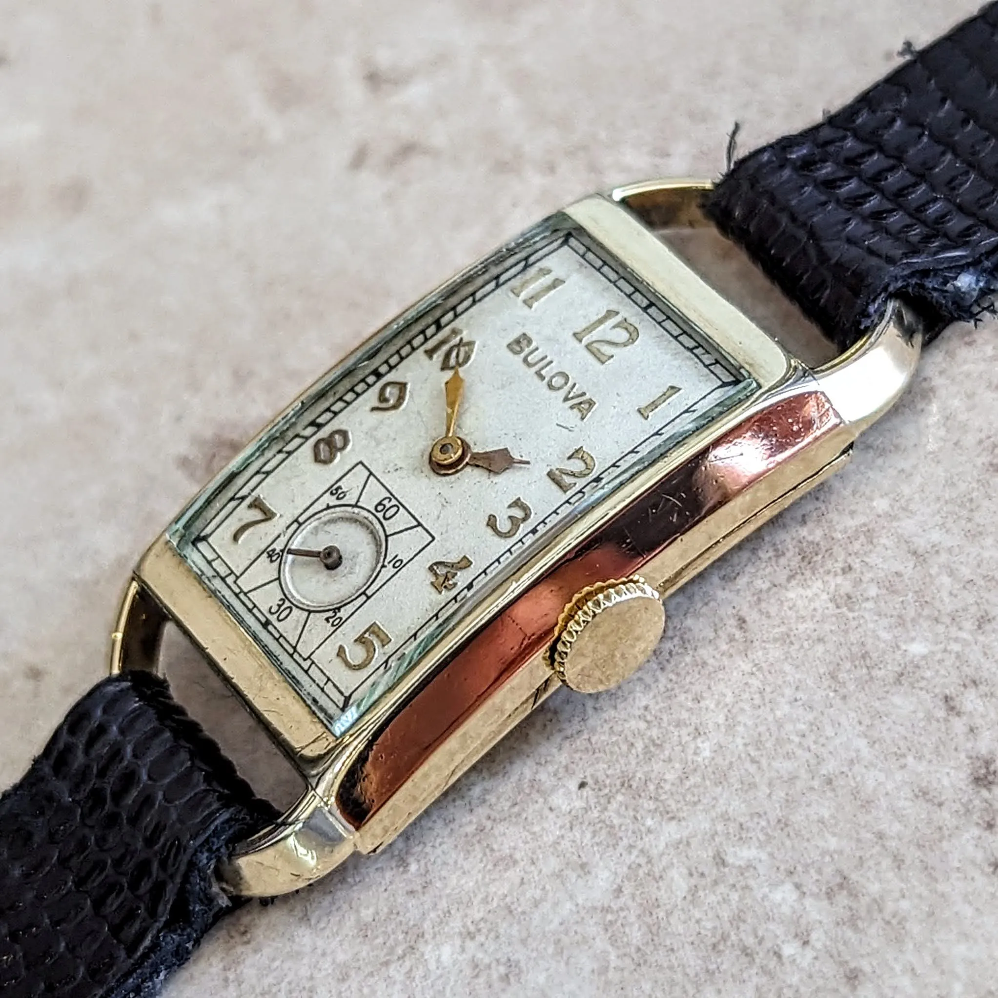 1935 BULOVA American Eagle “A” Wristwatch 21 Jewels Cal. 7AP U.S.A. Watch