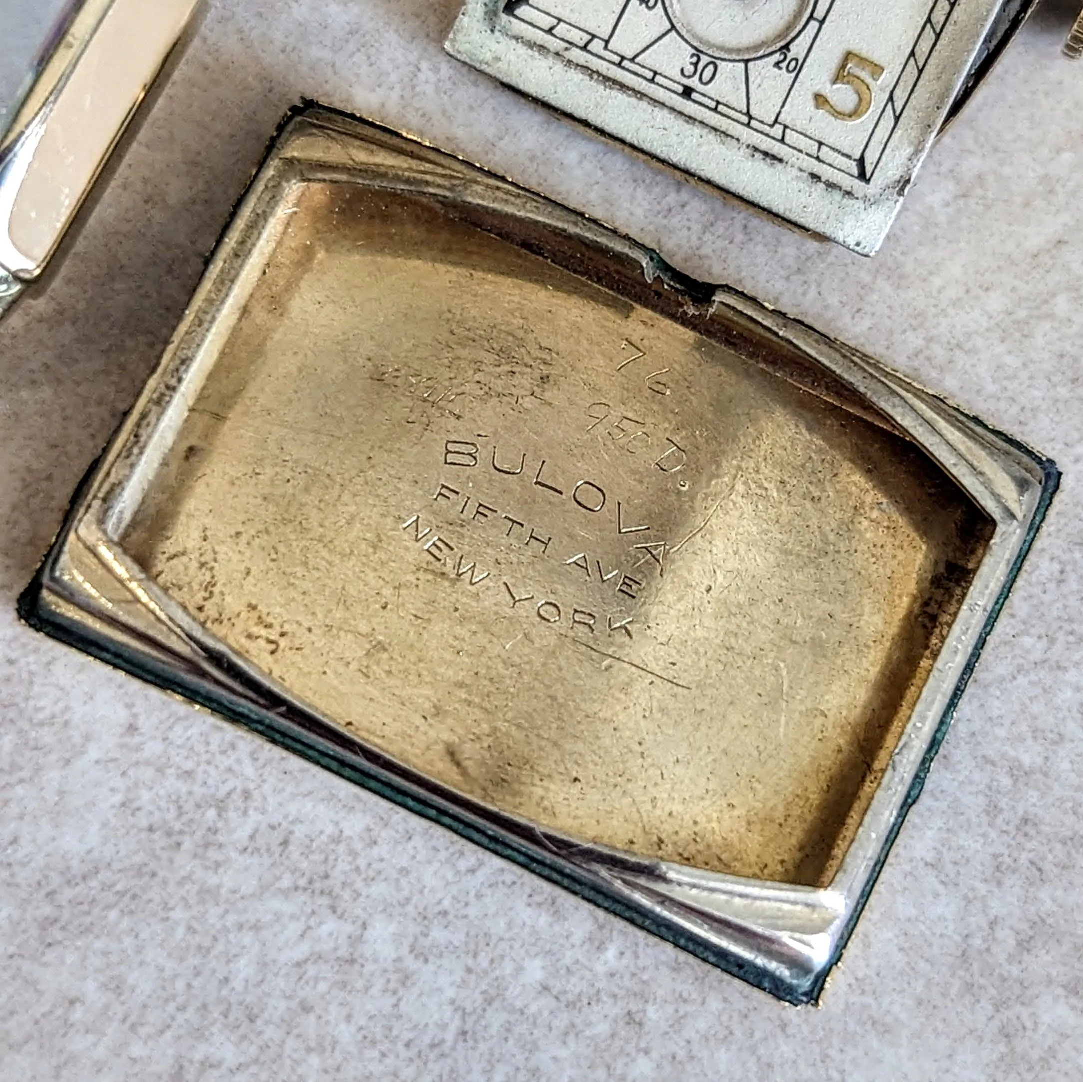 1935 BULOVA American Eagle “A” Wristwatch 21 Jewels Cal. 7AP U.S.A. Watch