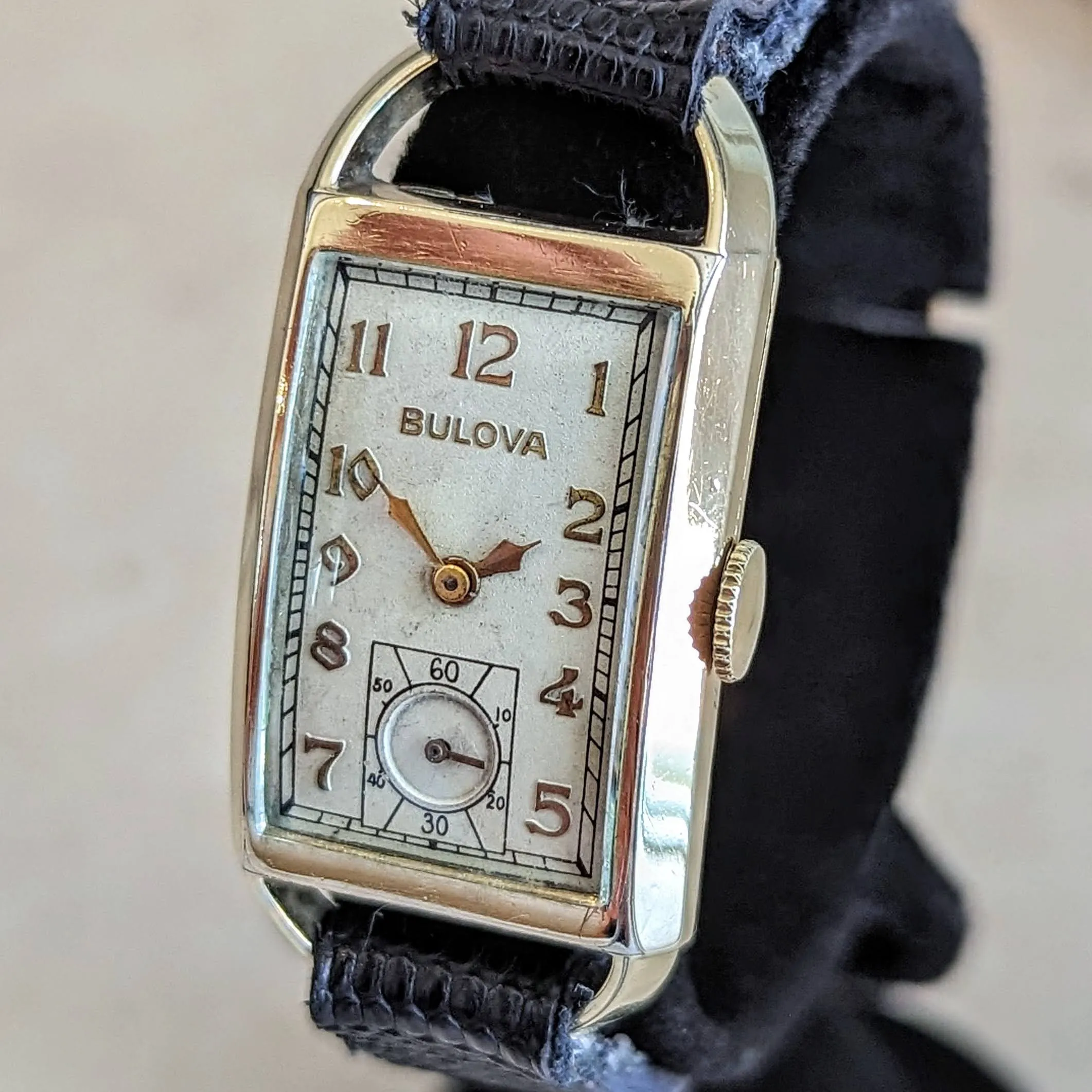1935 BULOVA American Eagle “A” Wristwatch 21 Jewels Cal. 7AP U.S.A. Watch