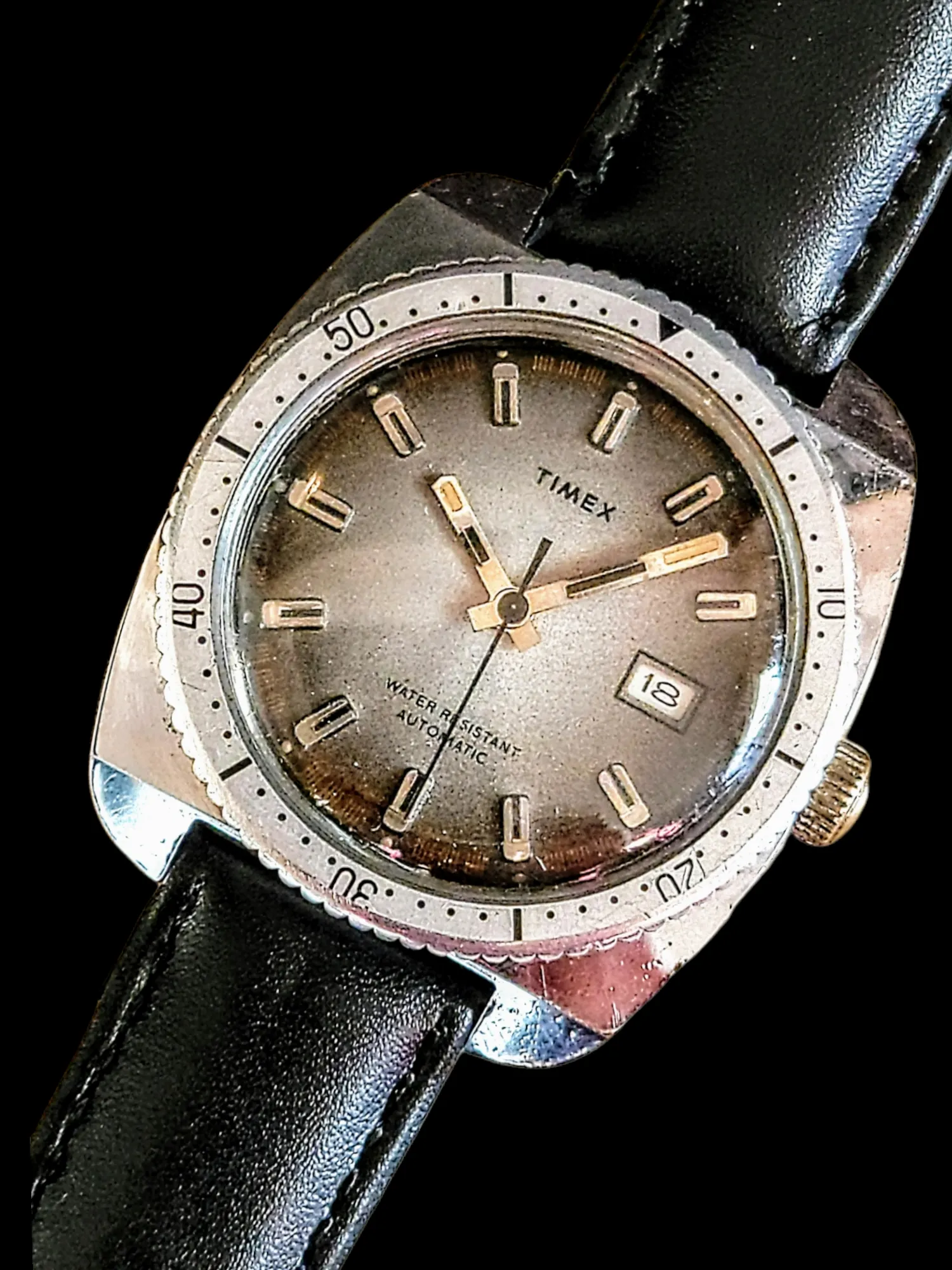 1975 TIMEX Viscount Automatic Watch Date Indicator Cal. M32