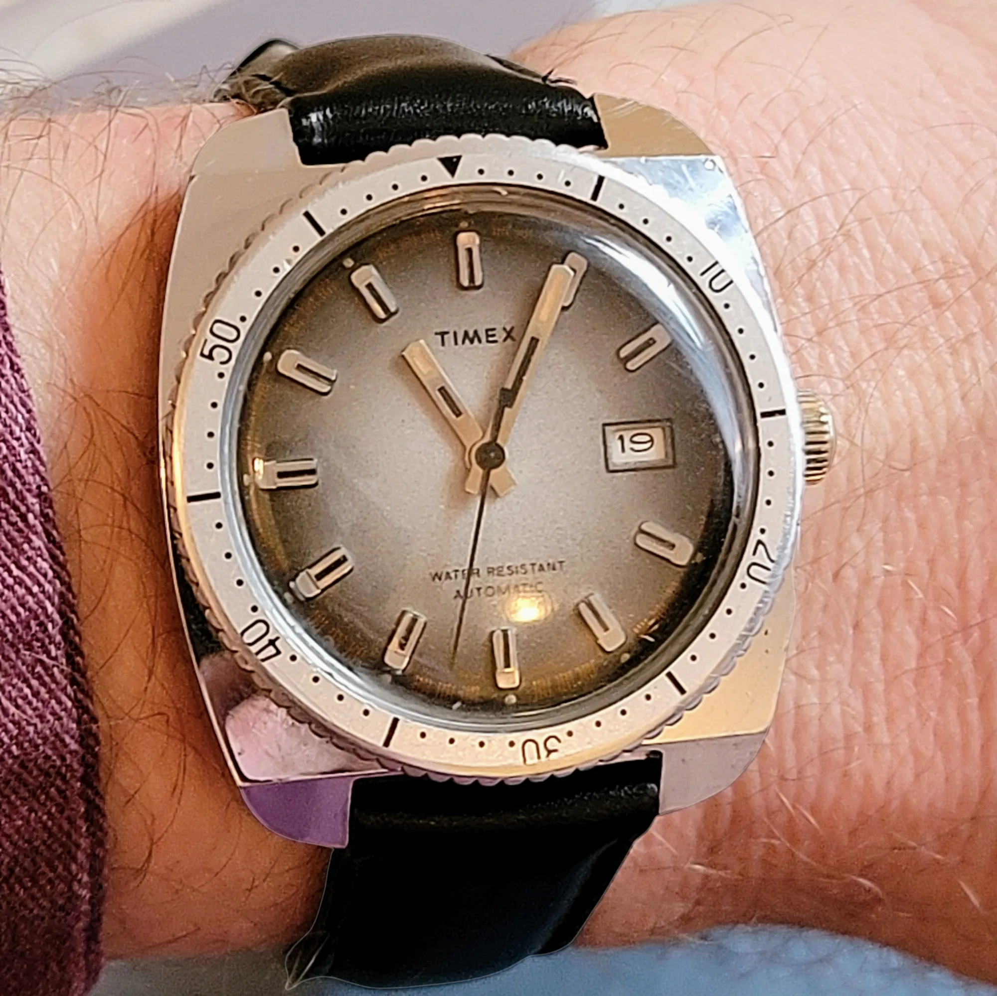 1975 TIMEX Viscount Automatic Watch Date Indicator Cal. M32