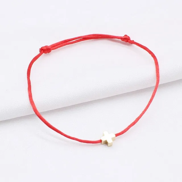 2019 new Lucky Heart star Bracelet For Women Children Red color Rope String Adjustable Handmade Bracelet Jewelry simple Bracelet