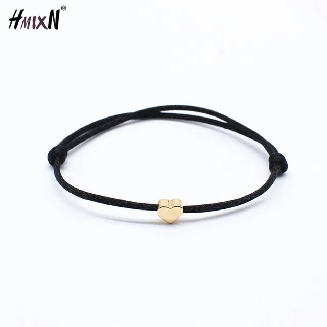 2019 new Lucky Heart star Bracelet For Women Children Red color Rope String Adjustable Handmade Bracelet Jewelry simple Bracelet