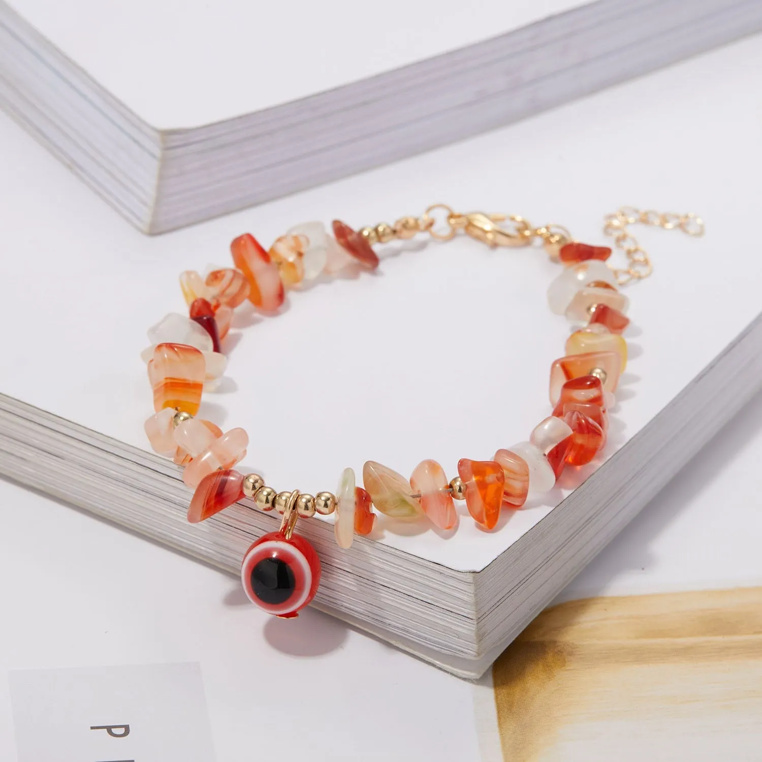 2022 New Korean Flowers Daisy Bracelets Bohemian Colorful Crystal Beaded Bracelet Handmade Elastic Rope Women Pulseira Jewelry