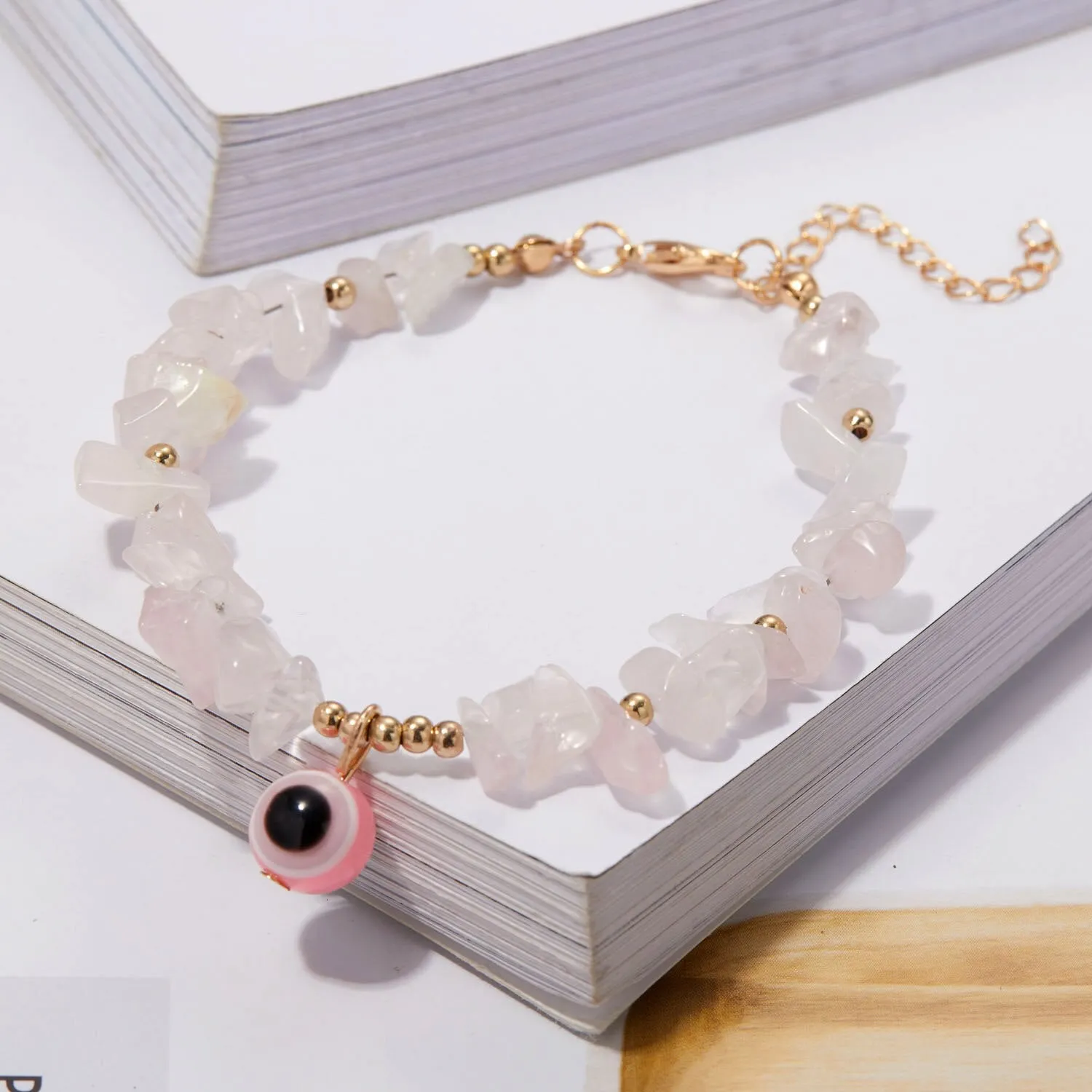 2022 New Korean Flowers Daisy Bracelets Bohemian Colorful Crystal Beaded Bracelet Handmade Elastic Rope Women Pulseira Jewelry
