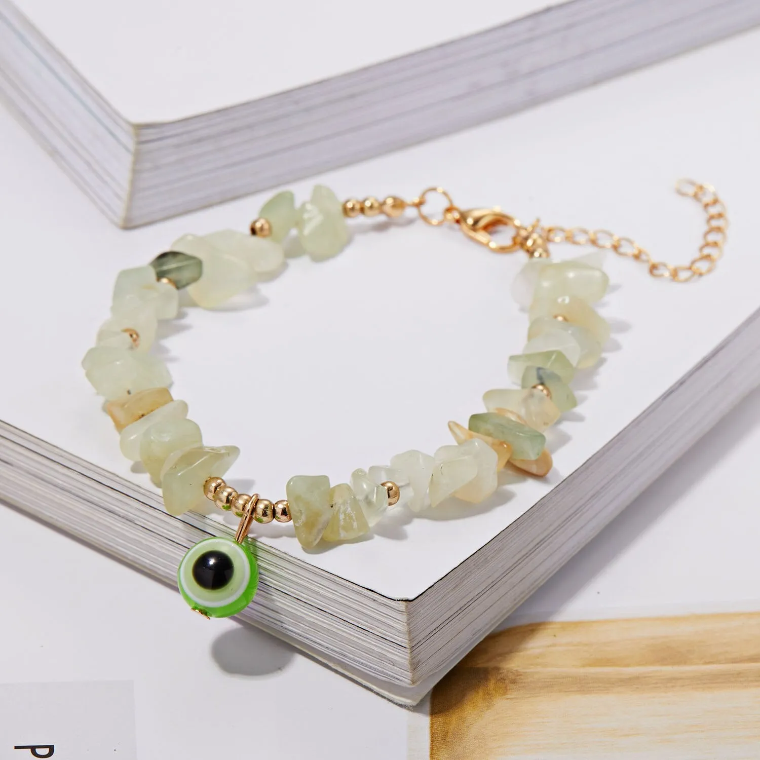 2022 New Korean Flowers Daisy Bracelets Bohemian Colorful Crystal Beaded Bracelet Handmade Elastic Rope Women Pulseira Jewelry