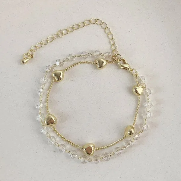 2022 New Korean Flowers Daisy Bracelets Bohemian Colorful Crystal Beaded Bracelet Handmade Elastic Rope Women Pulseira Jewelry