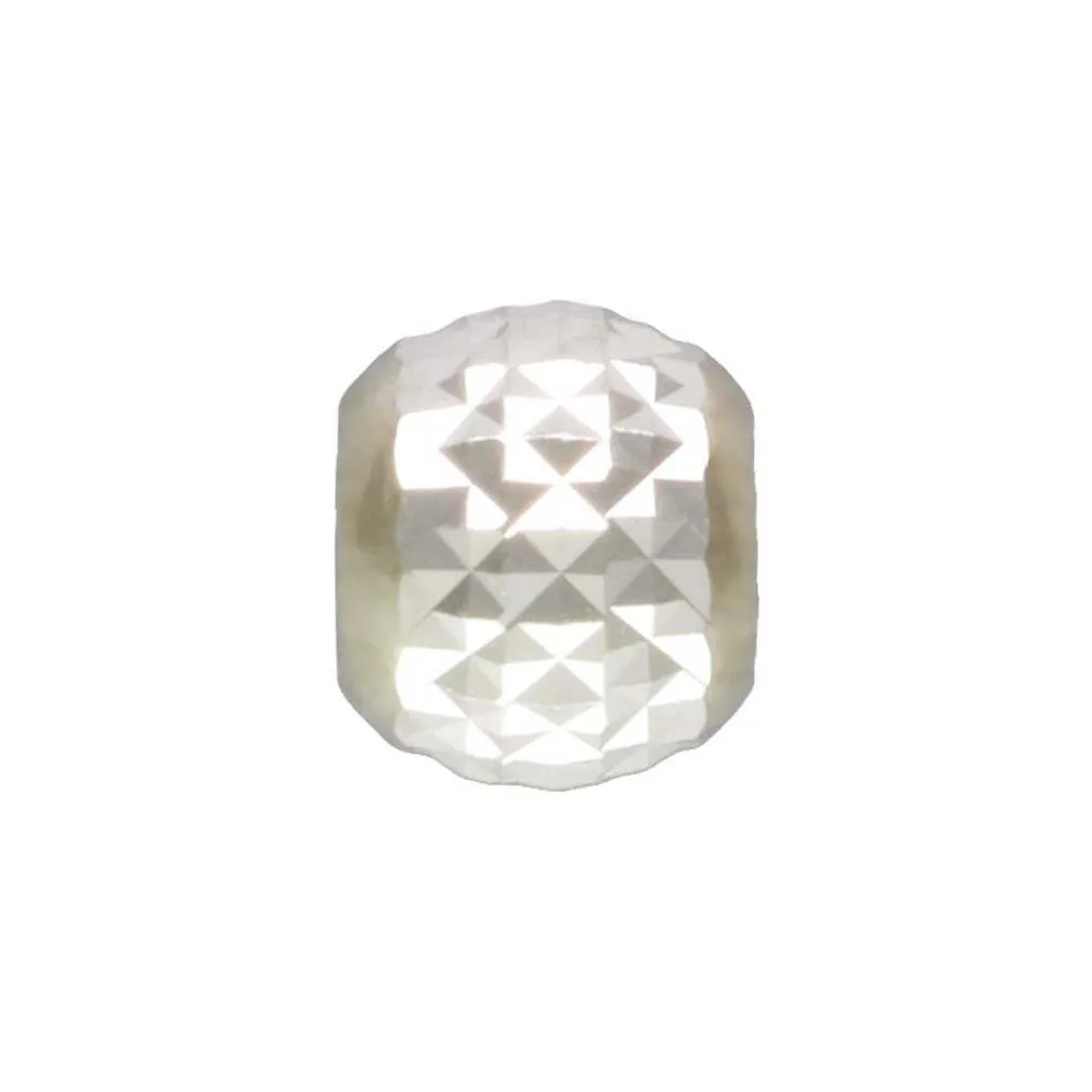 2.5mm Pyramid Cut Bead 1.2mm Hole, Sterling Silver. Made in USA. #5004625P
