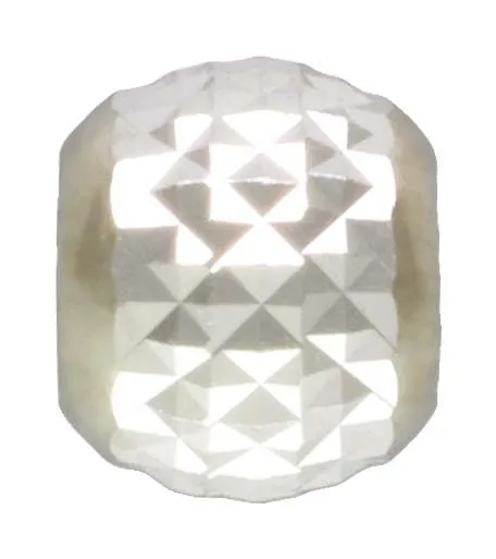 2.5mm Pyramid Cut Bead 1.2mm Hole, Sterling Silver. Made in USA. #5004625P