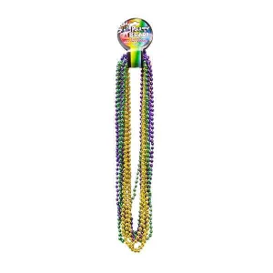 33" Mardi Gras Bead Necklaces (12ct)