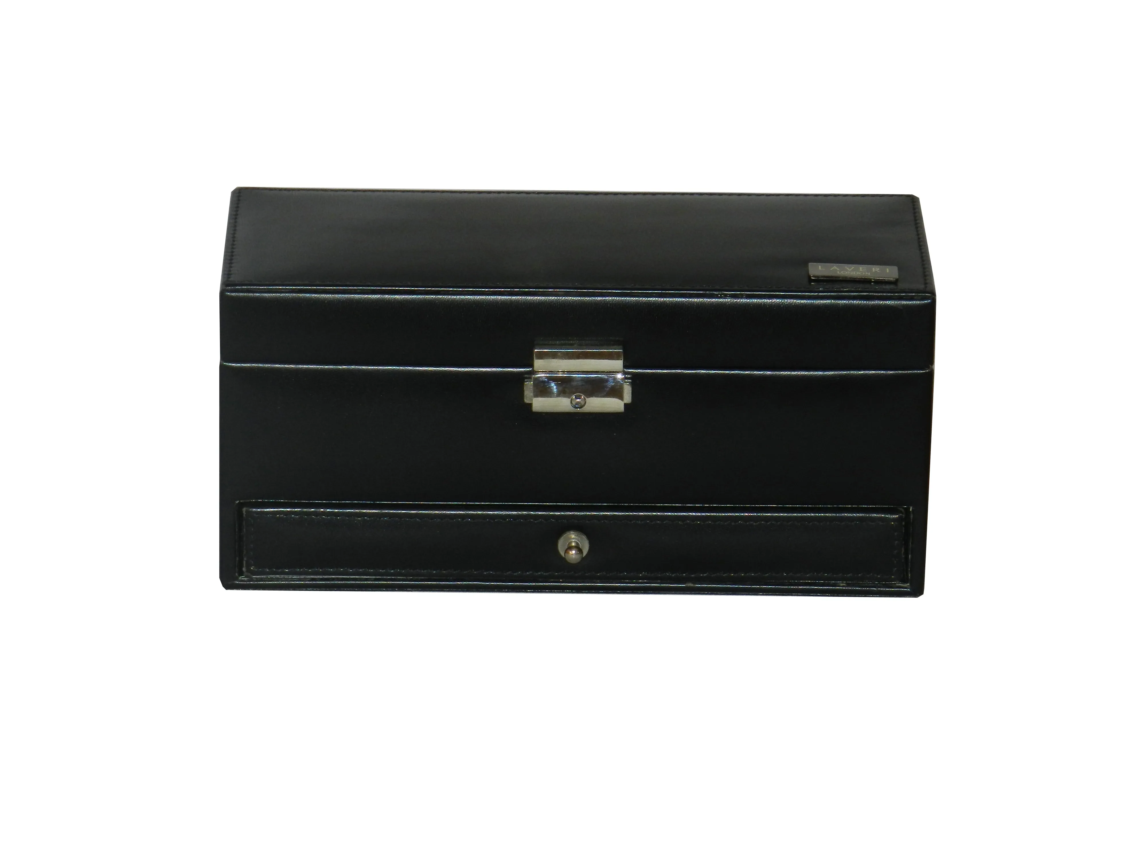 4 Slot Watch Box with Ring & Cufflink Box in Genuine Leather