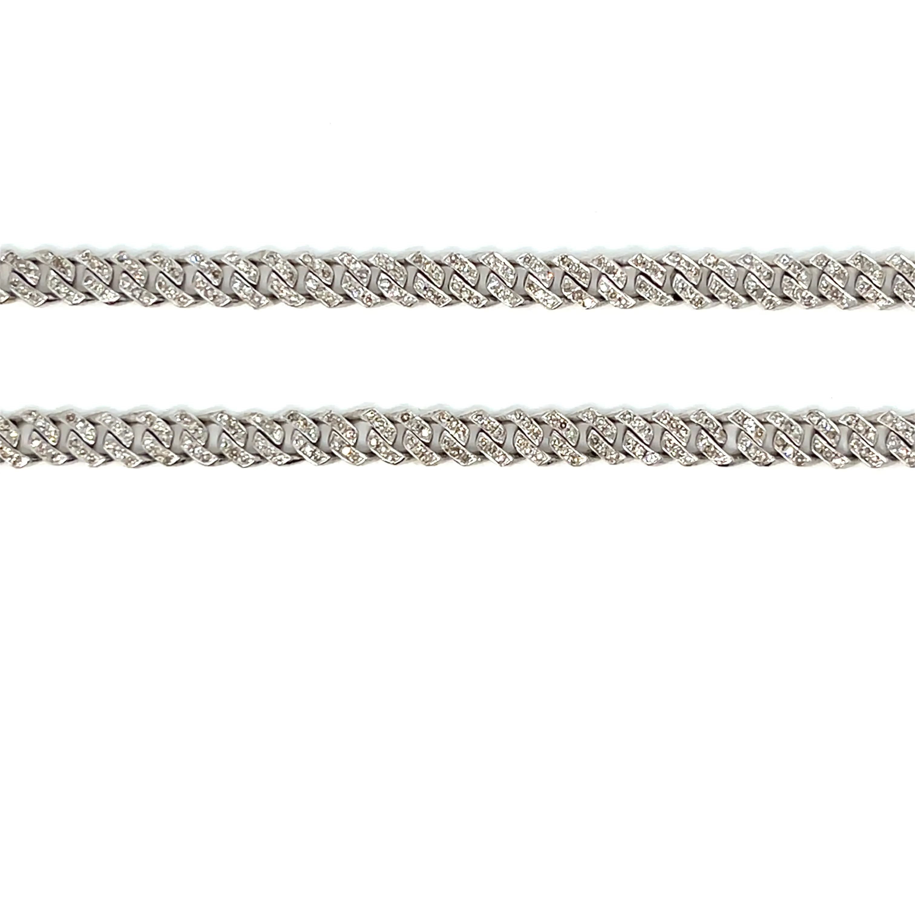 4mm Miami Cuban Link Bling Iced out 10k Gold Unisex Necklace Chain - SNK17868
