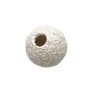 7.0mm Stardust Bead Light 1.8mm Hole, Sterling Silver. Made in USA. #5001207S