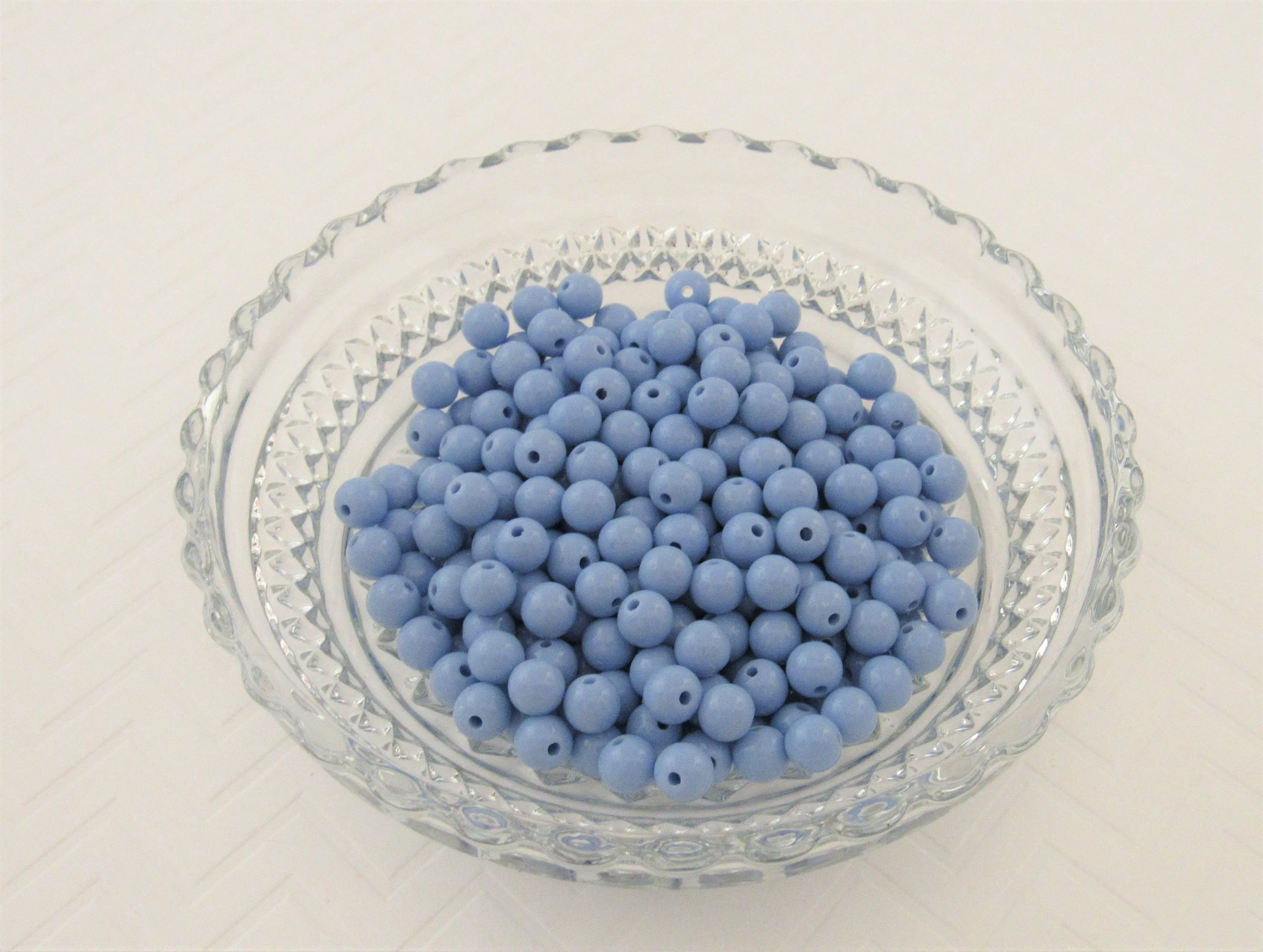 8mm Pastel Blue Bubblegum Beads, Gumball Beads, Round Acrylic Beads, Acrylic Beads, Bubblegum Beads, Bubblegum Necklace Supply Beads