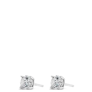 Absolute Kids Sterling Silver Medium Crystal Stud Earrings