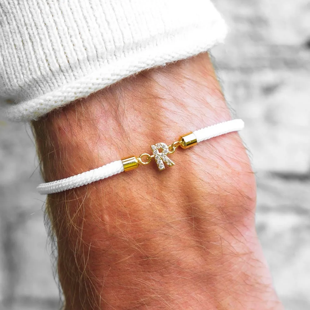 Adjustable Letter Initial Bracelets