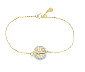 Adjustable St. Benedict Medal Bracelet (14.0mm)
