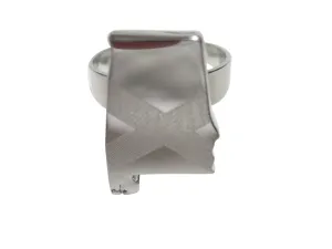 Alabama State Map Shape and Flag Design Adjustable Size Fashion Ring