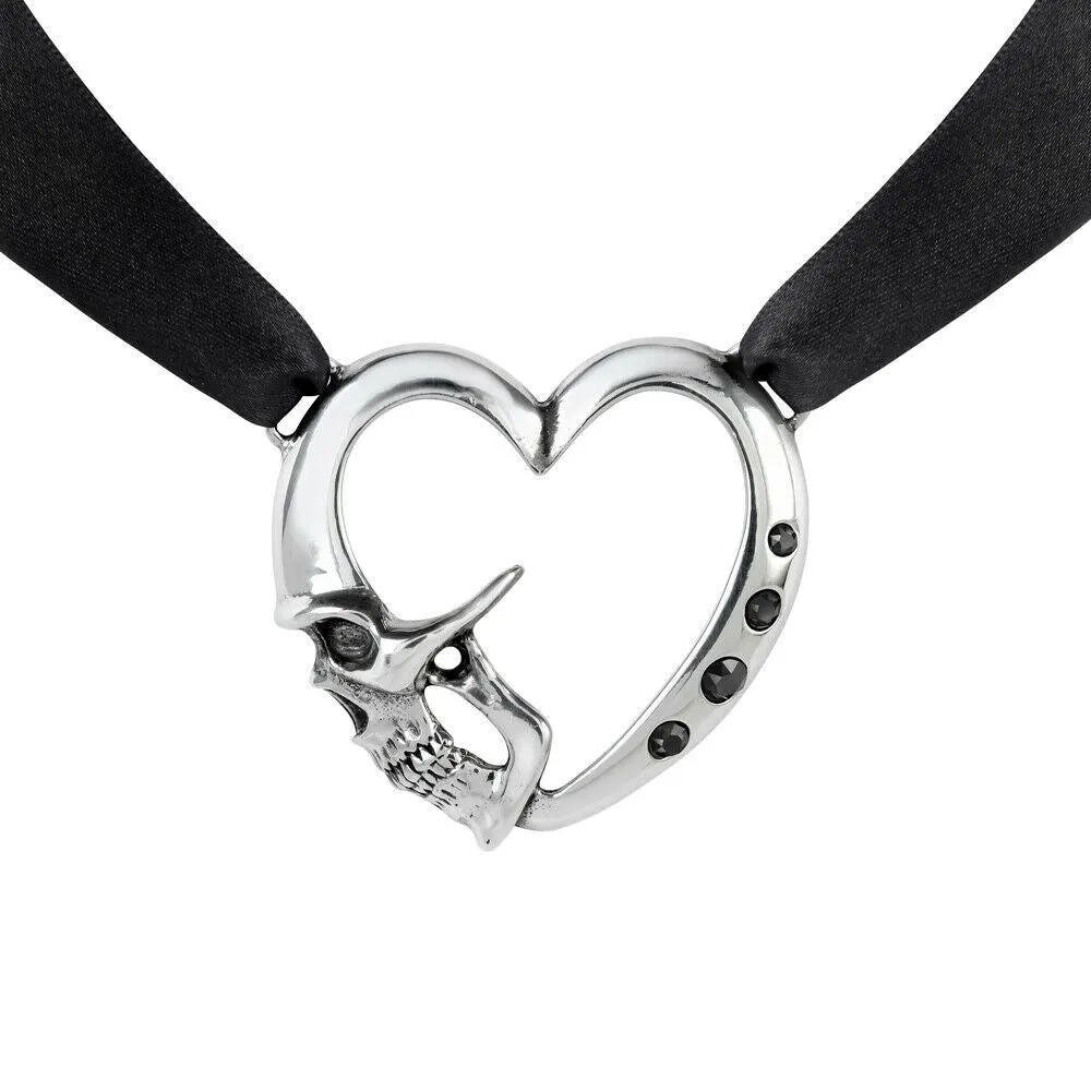 Alchemy Gothic Choker Necklaces YOU CHOOSE STYLE Heart Bat Skulls