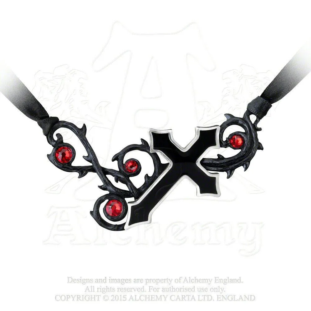 Alchemy Gothic Choker Necklaces YOU CHOOSE STYLE Heart Bat Skulls