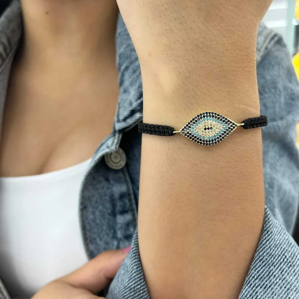 Almond Blue Eye Handmade Bracelet